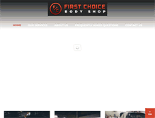 Tablet Screenshot of firstchoicebodyshop.com